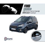 Fams Otomotiv Ford Courier Abs Krom Ayna Kapağı 2018 Üzeri 2 Prç. Paslanmaz Çelik (Tam)