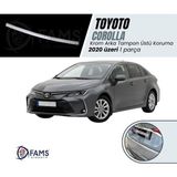 Fams Otomotiv Toyota Corolla Krom Arka Tampon Üstü Koruma 2020 Üzeri Sedan P,çelik (Parlak)