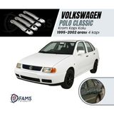 Fams Otomotiv Vw Polo Classic Krom Kapı Kolu 4 Kapı 1995-2002 Paslanmaz Çelik (Çift Delik)