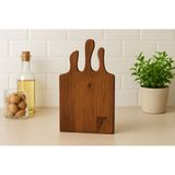 Famwood Art Doğal Ahşap Şefin Kesme, Doğrama Tahtası, Peynir Tabağı, Servis Tabağı %100 Çam Ağacı