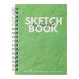 Fanart 120 gr A6 50 Yaprak Academy Sketch Book Spiralli Yeşil Eskiz Defteri