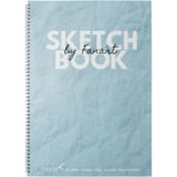 Fanart 120 gr Spiralli 50 Yaprak Academy Sketch Book A4 Turkuaz Eskiz Defteri