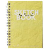 Fanart Academy 8674 Sketch Book Sarı120 gr Spiralli 50 Yaprak A6 Defter