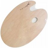 fanart academy mdf oval resim paleti 30x40 cm - Yok