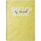 Fanart Academy Sketchbook A3 Spiralli Eskiz Defteri Kapak Sarı