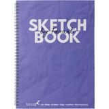 Fanart Academy Sketchbook A4 Spiralli Eskiz Defteri Mor Kapak