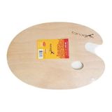 Fanart Ahşap Resim Paleti - MDF Oval Palet 20x30cm Boy, 30mm En