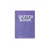 Fanart Sketch Book A5 Spiralli 120 Gr Beyaz Kağıt- Mor Eskiz Deferi