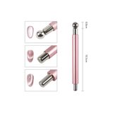 Fanatic Kedi Gözü Jel Oje İçin Çift Başlıklı Mıknatıs Kalemi Yuvarlak Çelik Toplu Nail Art Aparatı
