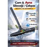 Fanatik Cam Ayna Sileceği Çekçek, Plastik Camsil Mini Saplı 28 cm Araba Cam Çekpası