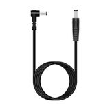 Fancasee 6 ft 5,5 mm x 2,5 mm Erkekten Erkeğe 90 Derece Dik Açılı DC Güç Adaptörü Kablo Kablosu IP Kamera CCTV Gözetleme Güvenlik Kamerası LED Şerit DVR Yönlendirici Fatura Yazıcısı