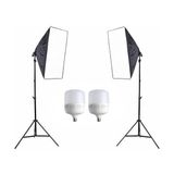 Fancier Softbox 50X70CM Tek Duyulu 2 Li Sürekli Işık Kit 100W