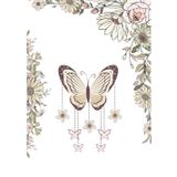 Fancy Butterfly Sketchbook: 7x10, 100 pages, black and white interior