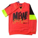 Fancy Kids Antalya Erkek Çocuk Neon Nar Çiçeği Baskılı Sweatshirt – Pamuklu Yumuşak Kumaş, Tam Kalıp (Nar Çiçeği, 10-11 Yaş)
