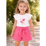 Fancy Kids Antalya Kız Çocuk Ikili Takım Ekru - Pembe 2-3 Yaş - 2 - 3 Yaş