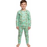 Fancy Kids Erkek Çocuk Helikopter Desenli Pijama Takımı %95 Pamuk Esnek ve Rahat Uyku Takımı - 4 - 5 Yaş
