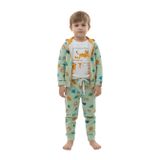 Fancy Kids Erkek Çocuk Leopard Pijama Takımı (3'lü) (Desenli, 3-4 Yaş)