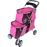 Fancy Paws Kedi & Köpek Taşıma Arabası DTC808-PINK - Pembe