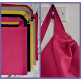 Fancyagnes Fancyagnes el Yapımı Askılı Çamaşır Oyuncak Kirli Saklama Torbası 5 Renk 65*45 Cm - 1 Adet - Pembe