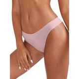Fancy&Dancy Kadın Dikişsiz İz Yapmaz String Slip - Kaliteli Kullanışlı Günlük Tanga Külot – 1350 (Pembe, Small)
