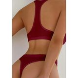 Fancy&Dancy Kadın Kaşkorse Sütyen Külot Takımı - Şık Esnek ve Rahat İç Çamaşır Takımı - 50200 - Bordo