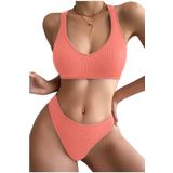 Fancy&Dancy Kadın Kaşkorse Sütyen Külot Takımı - Şık Esnek ve Rahat Sütyen Külot Takımı - 50020 (Pembe, Large)
