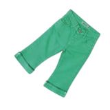 FancyKids Kız Çocuk Pantolon Kot Kumaş Yeşil (Yeşil, 18-24 Ay)