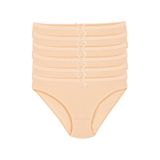 fanilam Yıldız 6’lı Kadın Esnek Bambu Bikini Külot – Antibakteriel, Nefes Alabilen, Yumuşak, Slip Model Ten S