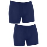 fanilam Yıldız Erkek Likralı Bambu Boxer -nefes Alan Terletmeyen Kumaş 2'li Lacivert 2XL