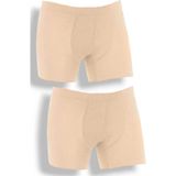 FANİLAM Yıldız Erkek Ten Rengi Likralı Bambu Boxer -Nefes Alan Terletmeyen Kumaş 2'li - XL