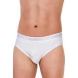 fanilam Yıldız Modal Erkek Likralı Slip Külot 3'lü - Nefes Alabilen Esnek Ve Doğal Beyaz XL