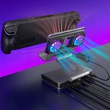 Fanlar Steam Deck Dock 6'sı 1 arada Ayarlanabilir Standlı - 4K@144Hz HDMI, 1000Mbps Ethernet, 3X USB-A 3.0, 100W Steam Deck OLED/Legion Go/MSI Claw El Oyun Konsolları için Hızlı Şarj Yerleştirme