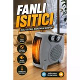 Fanlı Oda Isıtıcısı Termostatlı Soğuk Hava Üflemeli Elektrikli Isıtıcı