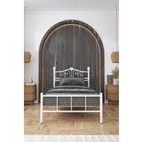 FANO King Ferforje Karyola Beyaz Tek Kişilik Metal Yatak 90x190, 90x200, 100x200, 120x190, 120x200
