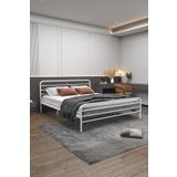 FANO Milas Metal Karyola Beyaz Çift Kişilik Ferforje Yatak 140x190, 140x200, 150x200, 160x200