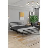 FANO Milas Metal Karyola Siyah Çift Kişilik Ferforje Yatak 140x190, 140x200, 150x200, 160x200