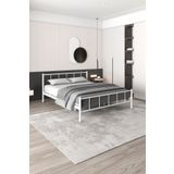 FANO Mira Metal Karyola Beyaz Çift Kişilik Ferforje Yatak 140x190, 140x200, 150x200, 160x200
