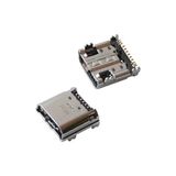 Fano USB Galaxy Tab A T110 T111 T113 T115 T116 T560 T561 T580 T585 Şarj Soketi Için Konnektör 2 Adet - Gümüş