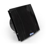 Fansan Dekoratif Siyah Banyo Tuvalet Cam ve Pencere Tipi Aspiratör Tba 120-N - 12 cm