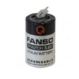 Fanso ER14250H 2 Pin 3.6V 1/2AA Kısa Lityum Pil