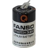 Fanso ER14250H 3.6 V 1/2 AA 2 Pın Kısa Lityum Pil