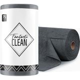 Fantasti Clean Çok Amaçlı Rulo Mikrofiber Temizlik Bezi 30X30 75 Yapraklı Koyu Gri