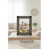 Fantastic 10X15 cm Dokuma Bordürlü Fotoğraf Çerçevesi - 5 Farklı Desen Seçeneği - 14X19 Lüks Dekoratif Çerçeve - 001-Renkli