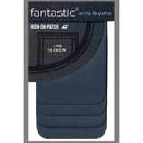 Fantastic 4'lü Paket (Gri) Ütü Ile Yapışan Dokuma Arma Patch Giysi & Kıyafetler Için Yama Kolay Uygulama