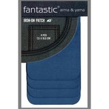 Fantastic 4'lü Paket (Mavi) Ütü Ile Yapışan Dokuma Arma Patch Giysi & Kıyafetler Için Yama Kolay Uygulama