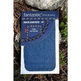 Fantastic 4'lü Paket Ütü ile Yapışan Kot Arma Patch Kot Yaması, Onarım, Diz Dirsek Yama, Denim, Jeans - Açık Mavi