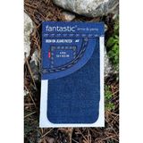 Fantastic 4'lü Paket Ütü ile Yapışan Kot Arma Patch Kot Yaması, Onarım, Diz Dirsek Yama, Denim, Jeans - Indigo - Mavi