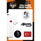 Fantastic 4'lü Ütüyle Yapışan Dokuma Arma Seti Atatürk Türk Bayrağı Polyester 6x6 cm 6x7 cm