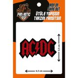 Fantastic AC/DC Dokuma Arma Patch %100 Polyester Ütüyle Yapışan 6,5 cm x 3,5 cm Renkli Tasarım