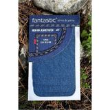 FANTASTIC ARMA 4'lü Paket Ütü Ile Yapışan Kot Arma Patch Kot Yaması, Onarım (Açık-Mavi) Denim, Jeans